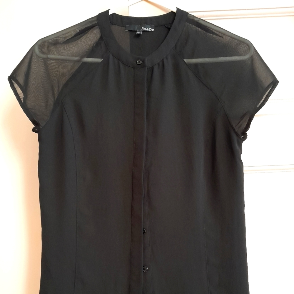 Ro&De  Womens black blouse   S